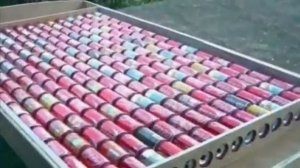 Солнечный воздушный коллектор для обогрева помещений из пивныx банок