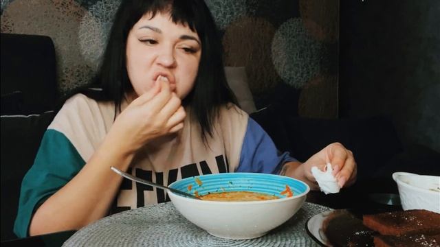 МУКБАНГ?ХАРЧО#мукбанг #едимдома #едаялюблютебя #готовимсами #mukbang #ужин