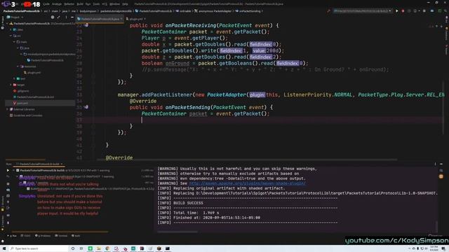 Live Coding Session - How to Work with Packets using ProtocolLib  - Minecraft Plugins смотреть онлайн