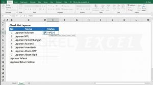 Tips Cara Cepat Membuat Ceklist di Microsoft eXcel