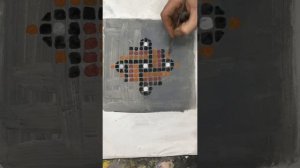 Как сделать мозаику, римский меандр