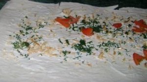 Лаваш с сыром в духовке