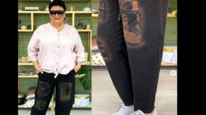 Модные образы для полных дам