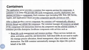 Enterprise Javabeans ejb container services