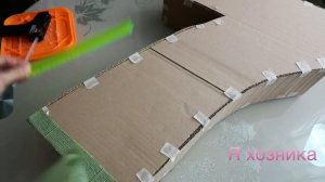 Как сделать объёмную цифру семь из картона и гофрированной бумаги. DIY. Volume  figure seven.