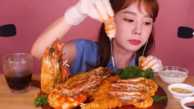 [Mukbang ASMR] 미친듯이 큰 새우튀김🍤(Fried Giant King Prawn) 쌓아놓고 먹기! | Eatingshow 먹방 [Ssoyoung 쏘영]