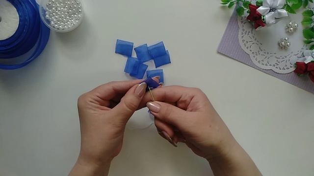 СДЕЛАЕТ КАЖДЫЙ/ЦВЕТОК из органзы и бусин своими руками смотреть онлайн