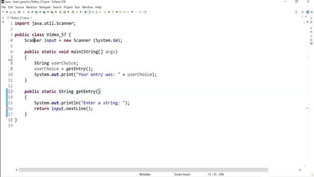 Java 57: Declaring a variable as static смотреть онлайн