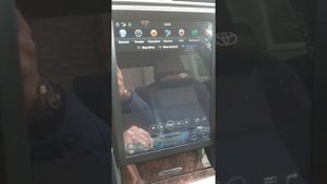 магнитола в стиле тесло на камри 50-55