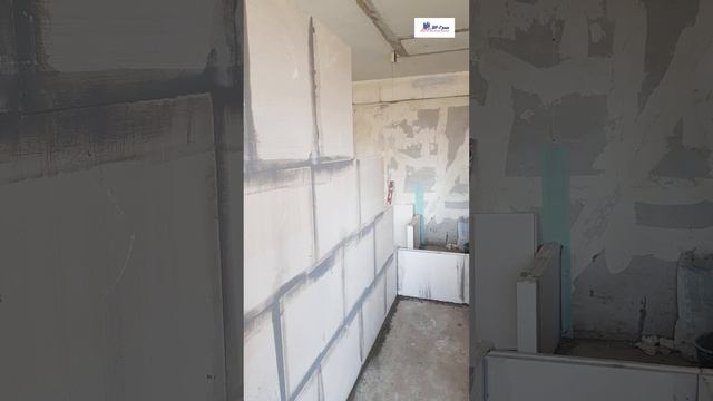 Соорудили межкомнатные перегородки за один день?