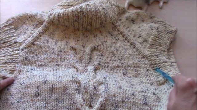 Свитер без рукавов ЛАПЛАНДИЯ спицами. смотреть онлайн