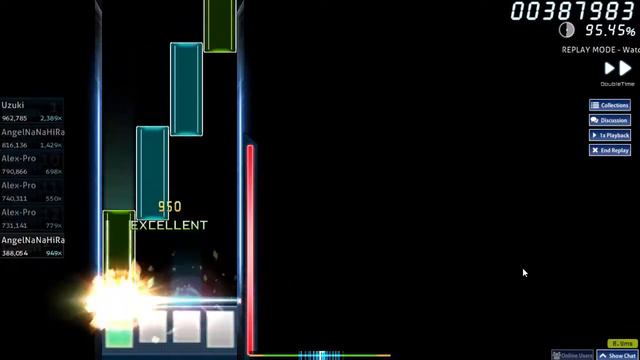 [osu!mania] Camellia - Light It Up [Lightning] + DT 94.40% 568PP (6.5*) смотреть онлайн