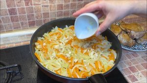 Курица с булгуром на сковороде, этот рецепт сведёт вас с ума! Невероятно вкусный и простой рецепт.