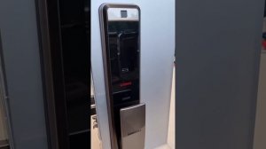 Электронный дверной замок Samsung SHP-DP609 Silver с отпечатком пальца (live обзор)
