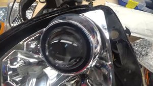 Mercedes ML 163 установка биксеноновых линз