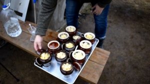 Картошка с мясом в горшочках  в русской печке - Чанахи!