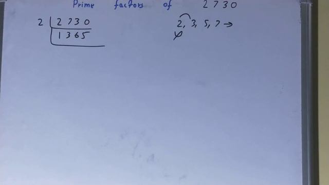 Prime factors of 2730|Prime factorization смотреть онлайн