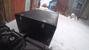 Как сделать мягкий газ на мотобуксировщике. Еду по наледи.