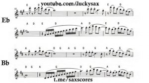 Carole King - Hard Rock Cafe | Sheet Music alto tenor saxophone | score | partitura | PDF