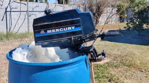 SHORT OUTBOARD MOTOR TEST  MERCURY 4HP