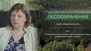 Зубова О.В.: строительство лесных дорог в целях сохранения лесов, профилактики лесных пожаров