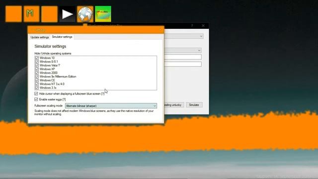 Blue screen simulator plus, but blue is replaced with rainbow colour смотреть онлайн