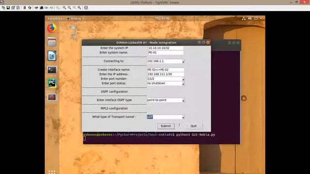 Network automation with python - GNS3 - Nokia
