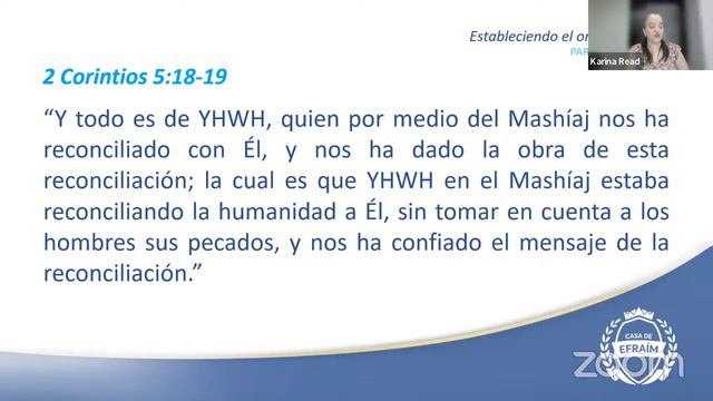 Estableciendo el Orden Correcto – Parashat Trumah - Maestra Karina Read смотреть онлайн