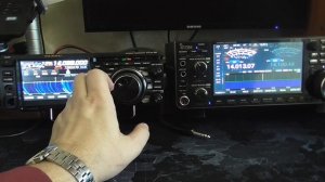 Yaesu FTDX-10 пробую слушать первый раз.