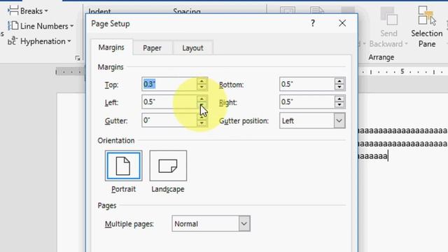 Microsoft Word lesson for online GIT Exam - Page setup