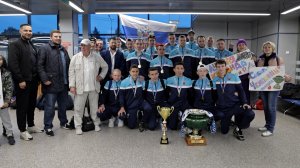 Возвращение флорбольной команды «Сибирь» с чемпионата России