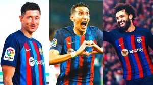 MY GOD! THREE TOP SIGNINGS FOR BARCELONA! LEWANDOWSKI - DI MARIA - SALAH at CAMP NOU?