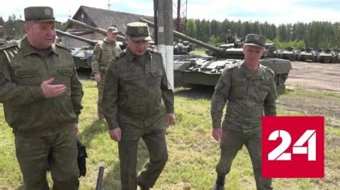 Шойгу проверил подготовку техники и вооружений к отправке в зону СВО - Россия 24 