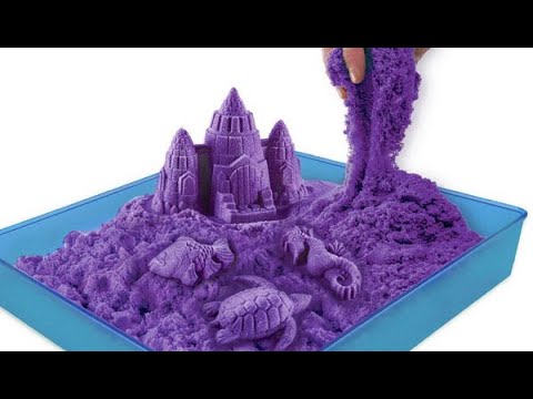 Разрезание и раздавливание кинетического песка. Очень приятное видео!.mp4 смотреть онлайн