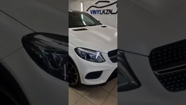 Mercedes GLE - бронирование кузова матовой полиуретановой пленкой