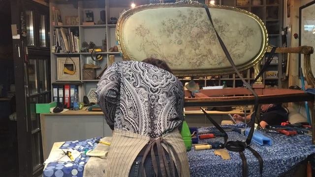 реставрация старого дивана