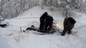 Покатушки на снегоходах 2021.Столько снега вы ещё не видели.Тонем в метровом снегу после метели