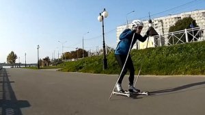 Лыжероллеры одновременный одношажный коньковый ход