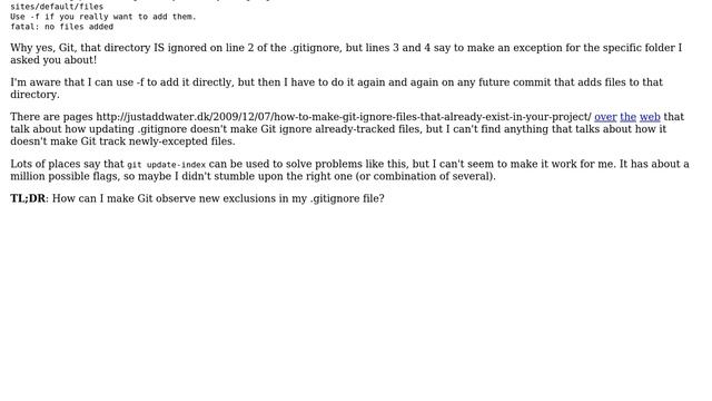 Git doesn't observe new exceptions in .gitignore (2 Solutions!!) смотреть онлайн
