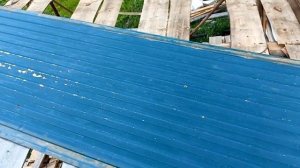 Навес для сена или техники. Перекрыл крышу