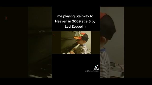 Me playing Stairway to Heaven in 2009 age 5 by Led Zeppelin