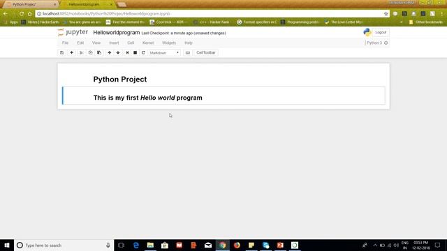 Jupyter notebook Hello World programming | Codersarts