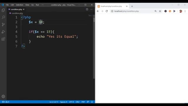 PHP if statement | Conditional Statements | if statement смотреть онлайн