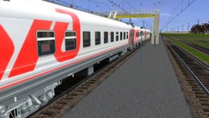 Скорый поезд 81 Улан-Удэ - Москва на станции Калачинская #trainz12