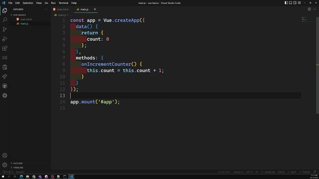 3. Event Handling in Vue 3. Implement Event Handlers using v-on directive - Vue3