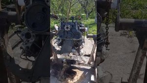 Самодельный стенд для ремонта двигателей грузовиков (кантователь,перевертыш).