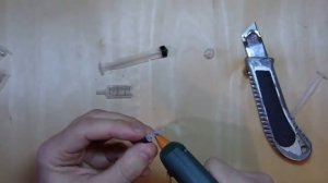 Как сделать клапан из шприца!