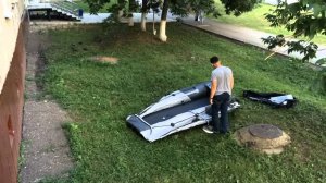 Лодка Ривьера 3200 НДНД: видео о том, как накачать и собрать лодку за 8 минут.