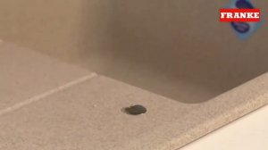 Как сделать пробить отверстие в гранитной кухонной мойке Franke www santehimport com