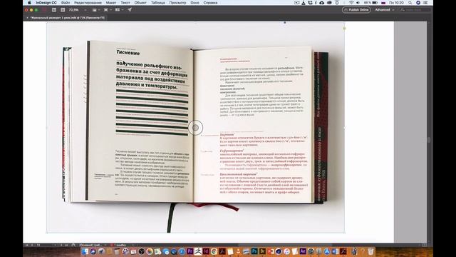 Акциденция в тексте. Журнальный разворот. смотреть онлайн